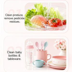 น้ำยาทำความสะอาดผักและผลไม้สำหรับครัวเรือน Greenlem แบบ OEM/ODM/OBM บรรจุขวด มีส่วนผสมของสารออกฤทธิ์ 5%-15% - Product Image 6