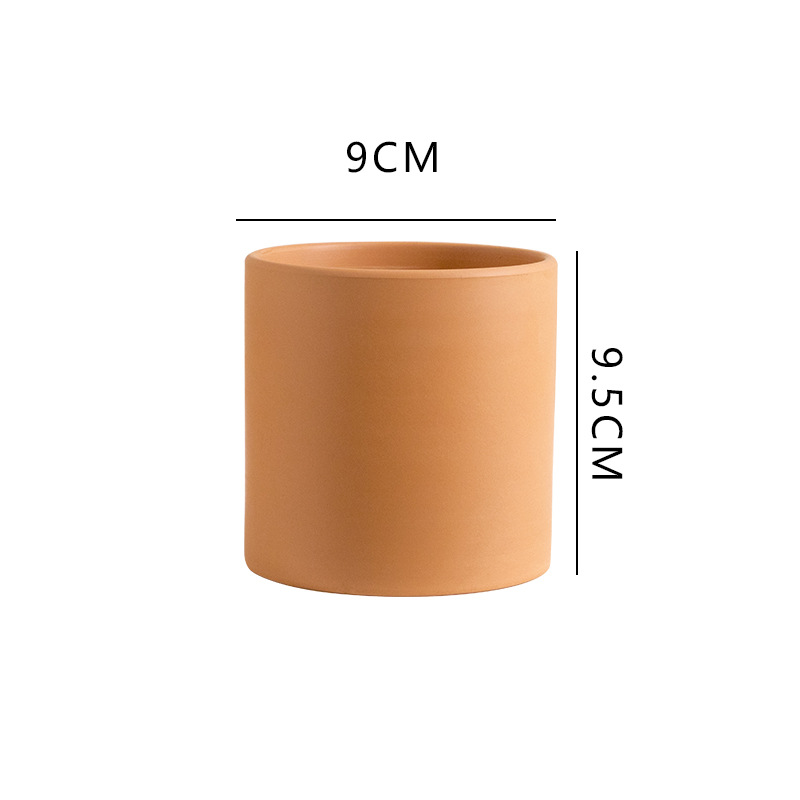 Cilindro de cerámica roja 9*9,5-medio
