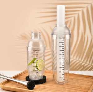 500ml 700ml 1000ml Shaker Tasse Transparent En Plastique Bulle Thé Shaker Tasse Bar Outils Bar Outils - Product Image 3