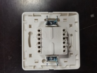 Base de Interruptor de Pared Doble BLIS CJ120, 10A de Corriente Máxima, Interruptor de Pared Moderno para el Hogar, Enchufes Estándar EU/US