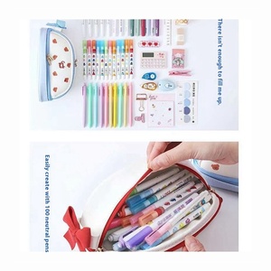 Usine directe cerise fille coeur Simple boîte de papeterie mignon école primaire collège filles portefeuille porte-carte coréen - Product Image 5