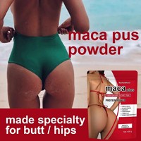 Complément Alimentaire en Poudre Protéinée Maca Plus pour l'Amélioration des Fesses et des Hanches, pour Adultes, 400g