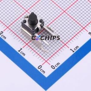 TC-6615-6.5 Tactile Switch Through hole,7.5x6mm Switch Single Pole Single Throw Round Button 2.6N Right Angle Insert - Product Image 1