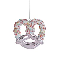 Ornement de fenêtre de Noël en PVC rose 3D de haute qualité, motif dessin animé, écologique et durable, pour la maison, les fêtes, les mariages, les anniversaires et les villas.