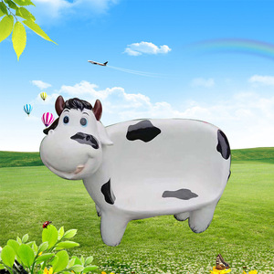 Perlengkapan Sewa <span class=keywords><strong>Acara</strong></span> Pesta, Patung Fiberglass Bentuk Hewan Kartun untuk Taman, Bangku Resin Bentuk Dinosaurus, Panda, Unta, Kursi - Product Image 5