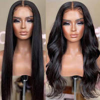 Perruque personnalisée à ondulations lâches 100% cheveux humains, dentelle HD, marque privée, OEM, ODM, vente en gros, directement de l'usine, faible MOQ, pour femmes noires, disponible dès maintenant