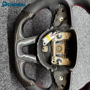 Volant de course en fibre de carbone personnalisé couverture en cuir Napa parfaitement adapté pour Dodge Charger Charger SRT <span class=keywords><strong>RT</strong></span> - Product Image 3