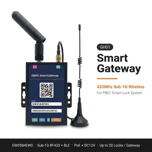 เกตเวย์ล็อคอัจฉริยะแบบสองโหมด RF433 รุ่น GH01 |   ล็อคอัจฉริยะ PB01-R Diyu App & Full Commercial Solution GH01 RF433 รองรับได้สูงสุด 20 ตัว พร้อมเกตเวย์ - Product Image 1