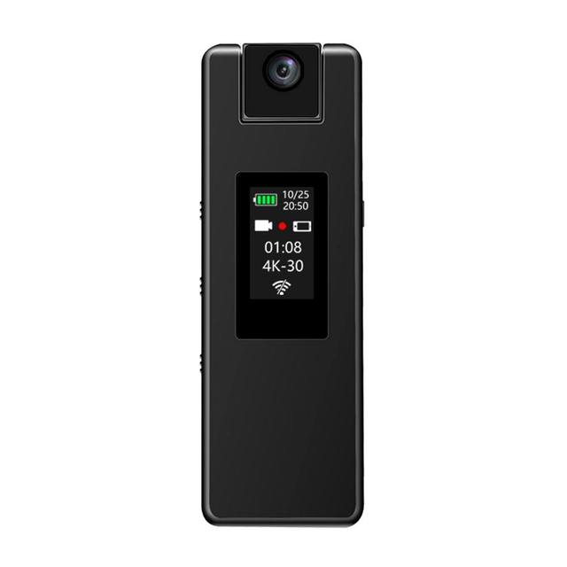 4K Super HD Battery Powered Mini Wearable Video Body Cam 180 Degrees Motion Detection Back Clip Portable WIFI Sports Body Camera