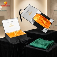 Boîtes cadeaux en carton rigide magnétique personnalisées de luxe en gros avec logo pour l'emballage de vêtements avec ruban, boîte pliante