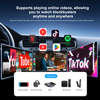 Fuallwin Car Smart Box Adaptador inalámbrico Android Auto Carplay con SIM TF Ai Box Conecta Apple y Android Phone