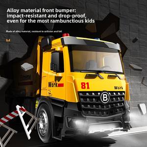 JM Nouveau Grand <span class=keywords><strong>Camion</strong></span> Benne de Chantier en Plastique pour Garçons et Filles 0-24 Mois, 6 Remorques, Échelle 1:5, Cadeaux - Product Image 4