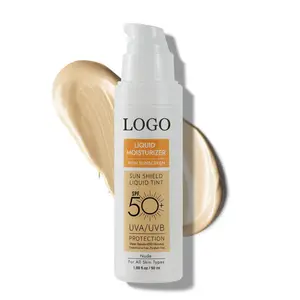 Wholesale LIQUID MOISTURIZER Sun Screen Cream Spf 50 Private Label Organic Facial Whitening UV Sunblock Cream