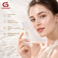 Bouteilles en plastique prêtes à être expédiées pour crème pour les yeux, flacon pompe sans air en acrylique, double paroi, carré blanc, soin de la peau, 30 ml, 50 ml, 80 ml, 100 ml
