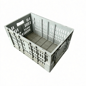 Endüstriyel Atölyeler İçin Ağır Hizmet Tipi HDPP Devirilebilir Kutu İstiflenebilir Dolaşım Kutusu Plastik Sağlam Sandık Sepet - Product Image 2