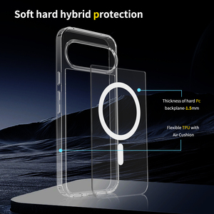 Para <span class=keywords><strong>Google</strong></span> <span class=keywords><strong>Pixel</strong></span> 10 <span class=keywords><strong>Pro</strong></span> XL Funda magnética, Clear TPU + PC 2 en 1 Funda de teléfono móvil a prueba de golpes para <span class=keywords><strong>Google</strong></span> <span class=keywords><strong>Pixel</strong></span> 6A <span class=keywords><strong>7</strong></span> 8A 9 10 <span class=keywords><strong>Pro</strong></span> XL - Product Image 4