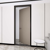 Porte en bois massif sur mesure avec cadre en aluminium |   Porte intérieure et d'entrée |   Options coupe-feu et résistantes au vent |   Vente directe d'usine MOQ 2