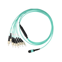 Jaringan Produsen OEM Odtr Olt Gpon Onu Konektor 12 24 Core Ribbion Mpo Mtp Lc sc Kabel Patch Fiber Optik