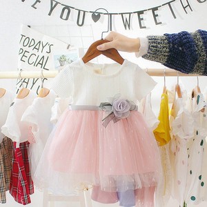 Korean <b>Sweet</b> Style Girl Children Dresses Fashion Casual Lace <b>Flower</b> Baby Kids Dress - Product Image 6