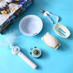 Luxury Pet-Specific High-Grade Safe Ceramic Snack Bowl Nail Clipper Cat Lick Fun Multi-Use Washable Sticky Hair <b>Gift</b> <b>Set</b> - Product Image 4