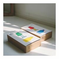 Bonne vente boîte d'emballage cadeau personnalisé cosmétique avec fenêtre transparente inserts