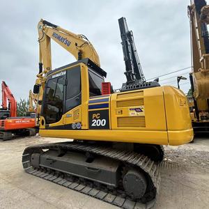 Excavatrice hydraulique Komatsu PC200 d'occasion en bon état Poids de fonctionnement de 20 tonnes Les composants principaux comprennent la pompe à moteur - Product Image 4
