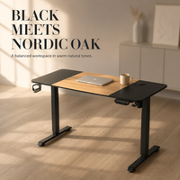Table de travail électrique à double moteur AOR, station de travail professionnelle pour le gaming et le bureau, avec trou de gestion des câbles, vente en gros d'usine