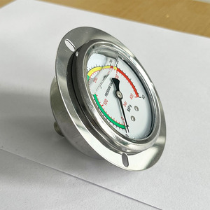 Manomètre Weishui Jingying YN-60ZT en acier inoxydable à bride pour la mesure de la pression d'huile hydraulique, d'eau et d'air - Product Image 3