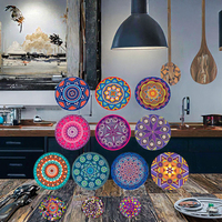 Ensemble de dessous-de-verre absorbants résistants à la chaleur, modernes, écologiques, en céramique de 5 mm, durables, pour la cuisine, vente chaude, OEM/ODM, séchage rapide, pour la maison
