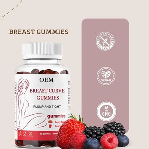 OEM自社ブランド無糖乳房強化サプリメント60ガンミー乳房ファーミング & ボリュームトニック - Product Image 2