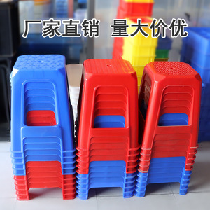 Taburete cuadrado de plástico 360x360x440mm, banco duradero para patio exterior, para uso doméstico - Product Image 4