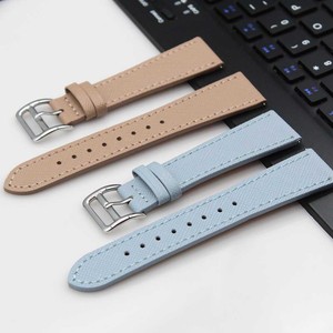 <span class=keywords><strong>Cinturino</strong></span> in pelle di vitello <span class=keywords><strong>Saffiano</strong></span> affusolato con Logo personalizzato con <span class=keywords><strong>cinturino</strong></span> da polso in pelle con motivo incrociato a mano a mano 18/20/22mm - Product Image 4