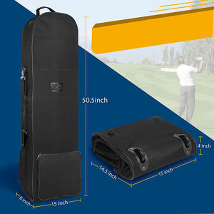 Durable <b>Golf</b> <b>Travel</b> <b>Bag</b> Protective <b>Cover</b> with Large Pockets and Name Card Pocket Wheeled <b>Golf</b> <b>Bag</b> <b>Travel</b> <b>Cover</b> <b>Bag</b> - Product Image 2