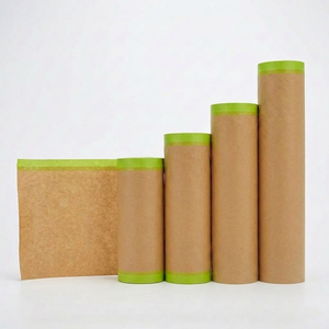 Papier de masquage acrylique pré-adhésif facile à déchirer pour la protection de la peinture, masquage de surface, prévention de l'excès de peinture, retouche automobile - Product Image 6
