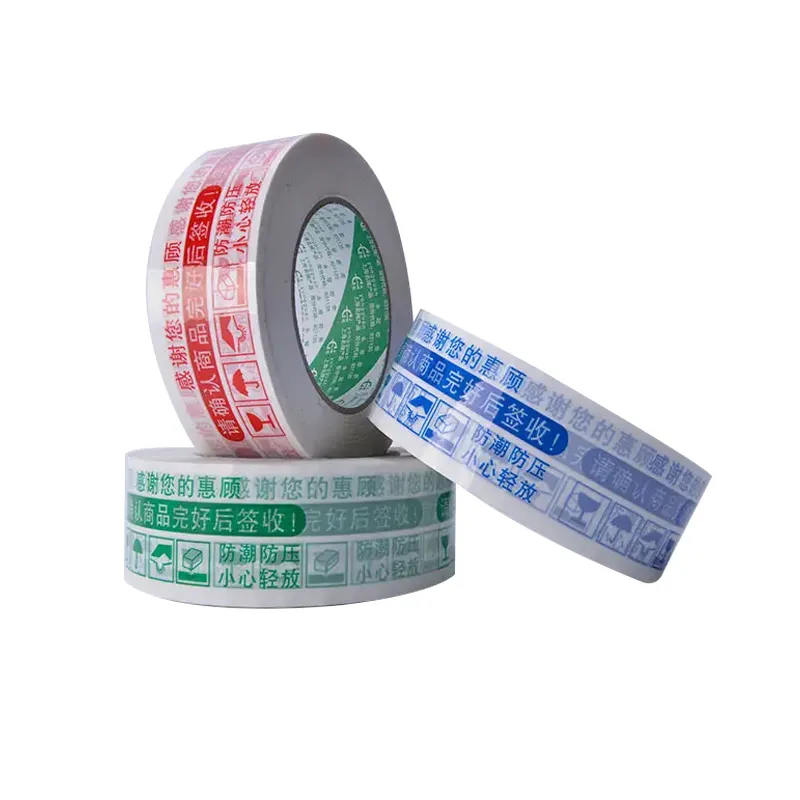 Groothandel Zelfklevende Afdichtingstape Logo Gedrukt Kleurrijke BOPP Verpakking Tape