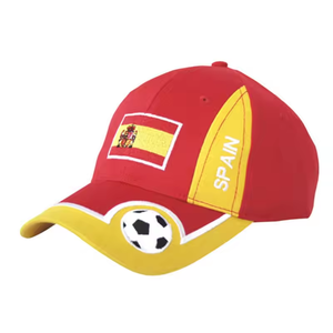Casquette de baseball à drapeau national réglable brodée en coton à motif de football de conception unique pour l'extérieur - Product Image 5