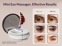 Appareil de beauté pour les yeux à micro-courant et compresse chaude, étanche, portable, à piles, pour raffermir et lifter la peau, et atténuer les cernes