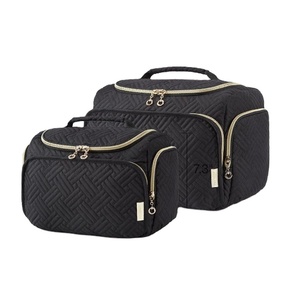 Large Wide-Open Travel Toiletry Bag with Handle, Personalized <b>Makeup</b> Cosmetic Organizer, Ideal for Promotional Gift - Product Image 2