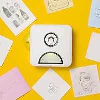 Printer foto termal Mini 2 inci portabel, mesin cetak Label tanpa tinta, Printer foto termal instan 203DPI murah