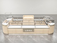 Conception de kiosques de bijoux de luxe | Vitrines en verre LED personnalisées et comptoirs d'affichage au détail | Solutions de montage de magasin élégantes à guichet unique