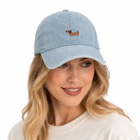 Gorra de Béisbol de Mezclilla 100% Algodón al por Mayor - Estilo Americano con Logotipo Personalizado y Parche de Goma a la Moda
