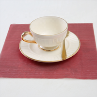 Tissu métallique uni sans trou pour chemin de table de décoration intérieure