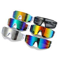 Nouvelles lunettes de soleil sans monture pour hommes et femmes, lunettes de cyclisme enveloppantes, verres UV400, lunettes de vélo, de moto et de conduite