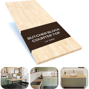 <strong>Solid</strong> Wooden <strong>Table</strong> <strong>Top</strong> for Kitchen Countertops Rubber <strong>Wood</strong> Butcher Block Countertop Vanity <strong>Tops</strong> <strong>Table</strong> <strong>Tops</strong> for Restaurant - Product Image 3