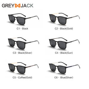 Nuevas gafas de sol polarizadas de acero inoxidable para hombre, montura cuadrada, protección UV400 para conducir, pescar, viajar, moda - Product Image 4