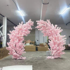 Archi di Fiori di Ciliegio Artificiali Giapponesi Viola, 100cm, in Fibra di Vetro e Seta, Ecologici e Durevoli, per Interni ed Esterni, Matrimoni - Product Image 5