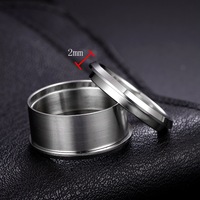316L Edelstahl Böhmischer dreiteiliger Kombination sring Core Blank Schmuck für Verlobung feier Jubiläum