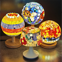 Kit de fabrication de lampe de nuit en mosaïque à faire soi-même, kit d'artisanat en mosaïque pour enfants