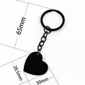 Llavero de Metal Personalizado con Grabado Láser, Impresión de Logotipo, Acero Inoxidable, Forma de Corazón, Material en Blanco para Foto - Product Image 2