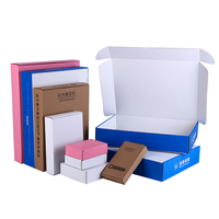 Faltbarer Flachpack-Wellpappe-Karton mit Individuellem Design und Logo für Express-Versand und Online-E-Commerce
